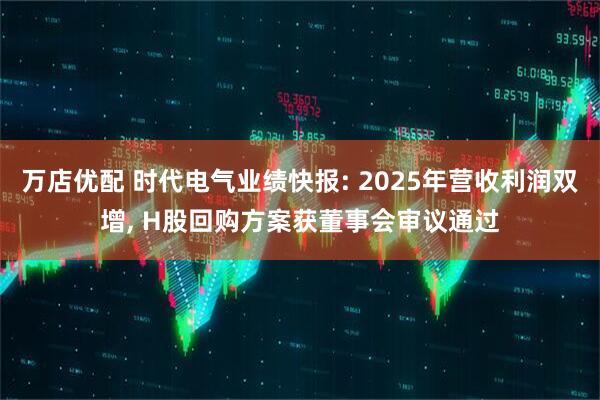 万店优配 时代电气业绩快报: 2025年营收利润双增, H股回购方案获董事会审议通过