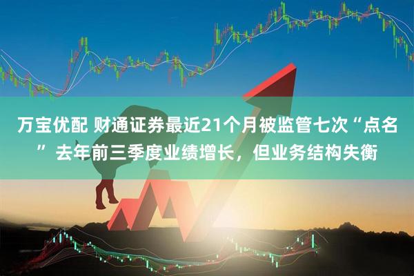 万宝优配 财通证券最近21个月被监管七次“点名” 去年前三季度业绩增长，但业务结构失衡