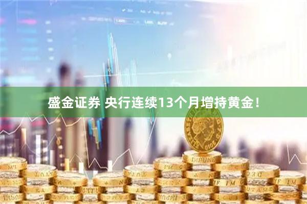 盛金证券 央行连续13个月增持黄金！
