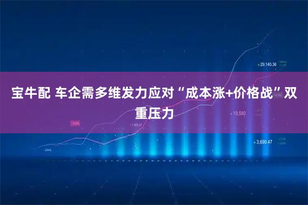 宝牛配 车企需多维发力应对“成本涨+价格战”双重压力